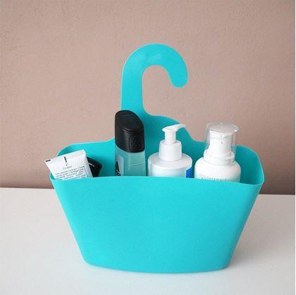 Obrázok z Závěsný box na koupelnové doplňky - modrý