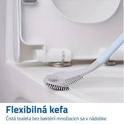 Flexibilní čistící kartáč na wc