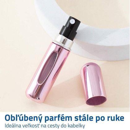 Obrázok z Plniteľný rozprašovač na parfum - ružový