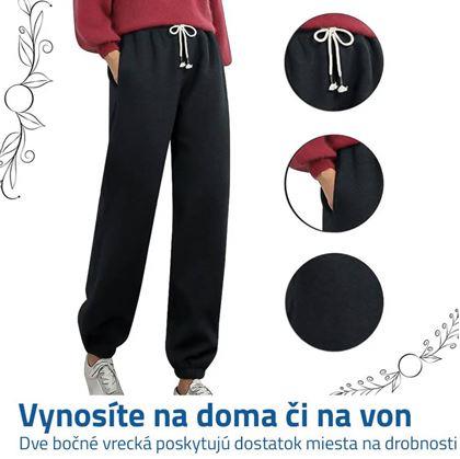 Obrázok z Dámské tepláky s kožíškem - L/XL