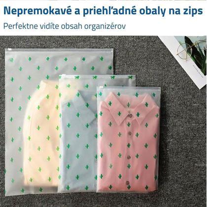 Obrázok z Súprava nepremokavých cestovných tašiek - kaktus