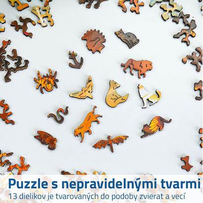 Obrázok Drevené puzzle s nepravidelnými tvarmi