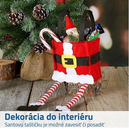 Obrázok z Vianočná dekoratívna darčeková taška - Santa