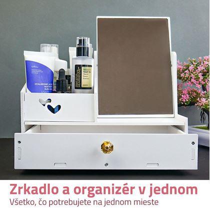 Obrázok z Organizér na kozmetiku so zrkadlom