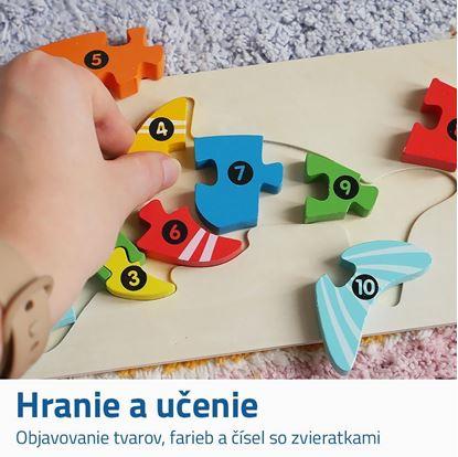 Obrázok Drevené puzzle s číslami