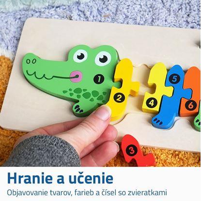 Obrázok Drevené puzzle s číslami