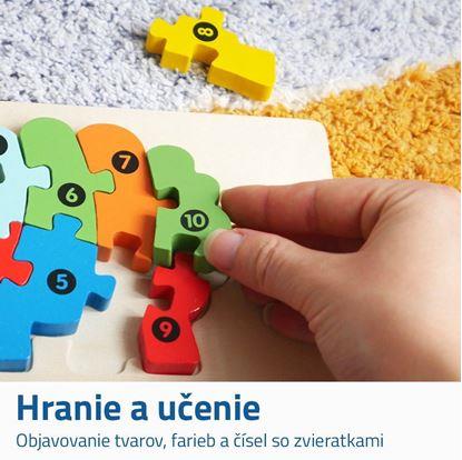 Obrázok Drevené puzzle s číslami