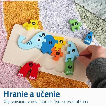 Obrázok Drevené puzzle s číslami