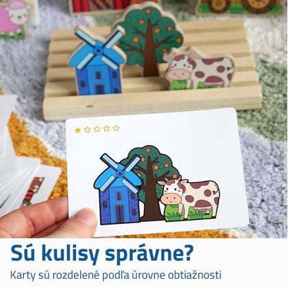 Obrázok z Drevená priestorová skladačka - farma