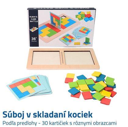 Obrázok z Drevená hra tangram pre dvoch