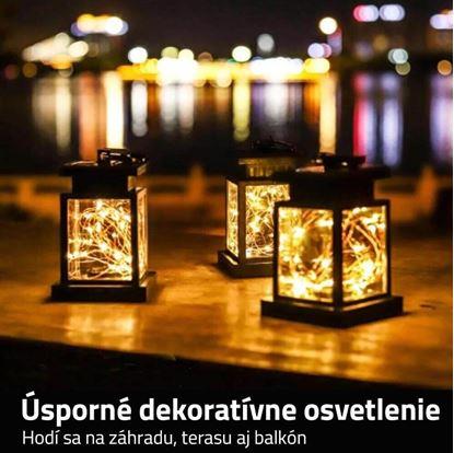 Obrázok Závesná LED solárna lampa