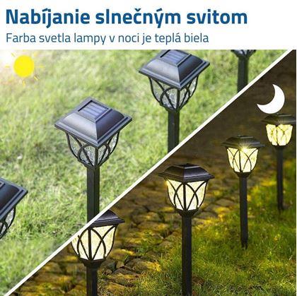 Obrázok z 2 ks LED solárna lampa na záhradu