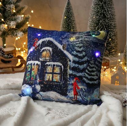 Obrázok Vianočná svietiaca obliečka na vankúš